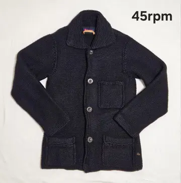 45rpm 니트 코트 울 블랙 사이즈 1