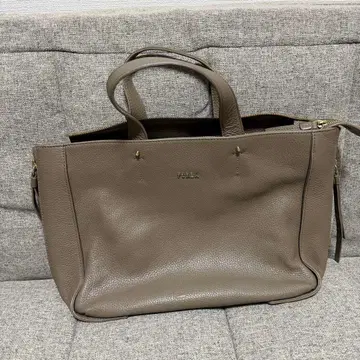 FURLA 브라운 가죽 핸드백
