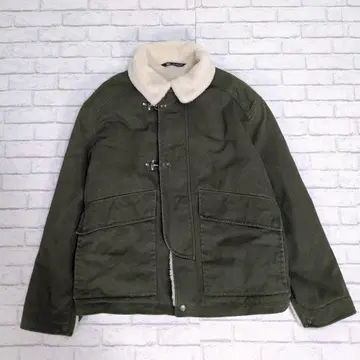 레어 ZARA 파이어맨 자켓 보아 자켓 빅 카키 XL