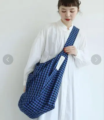 아틀리에 사봉 깅엄 체크 백 빅백 체크 2way