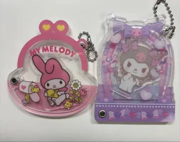 마이멜로디 & 쿠로미 아크릴 키링 세트