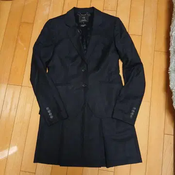 23구 블랙 네이비 스트라이프 자켓 스커트 세트 38