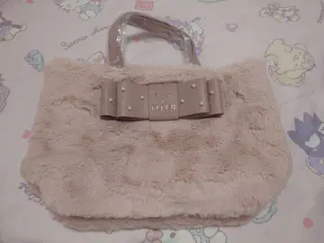 메종 드 플뢰르 펄 리본 퍼 토트백