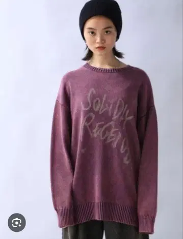 JEANASIS 지나시스 BLUR 로고 BIG 풀오버