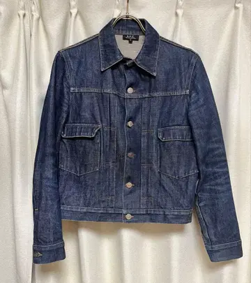 A.P.C. 블루 데님 자켓
