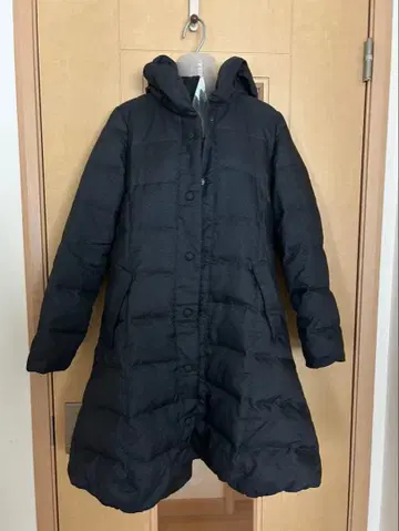 블랙 롱 다운 자켓