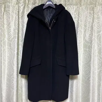 [ 새상품급 ] 자유구 블랙 울 코트 38호