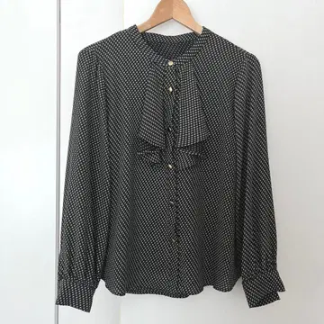 FENNEL 플레어 블라우스 도트 블라우스 프릴