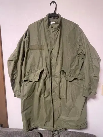 coen 올리브 그린 모즈 코트 밀리터리 자켓