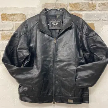 새상품급 REA 블랙 가죽 자켓 빅 사이즈 X L 정도