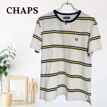zB669 [ M ] CHAPS 티셔츠 캐주얼 스포츠 MIX 보더