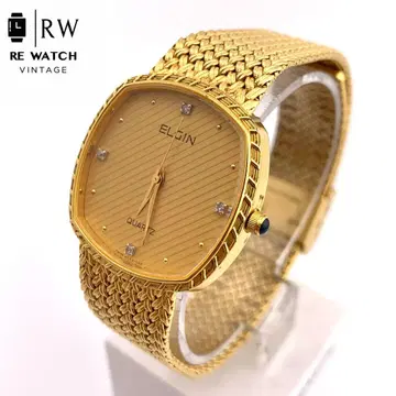 7-5337 ELGIN FK266 쿼츠 손목시계 골드