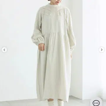 츠하루 바이 사만사 모스모스 앤티크풍 브로치 부착 원피스