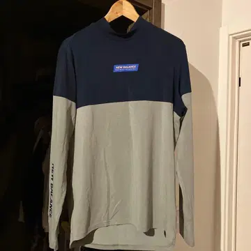 NEW BALANCE 긴팔 셔츠 네이비/그레이