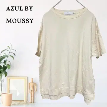 zB578 [ M ] AZUL BY MOUSSY 메시지 프린트 T셔츠