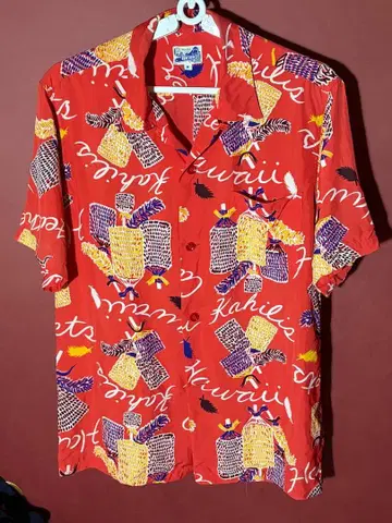 BEAMS 하와이안 알로하 셔츠 M