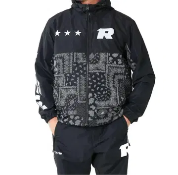 RIZIN PRACTICE SET UP 블랙 페이즐리 XL 사이즈