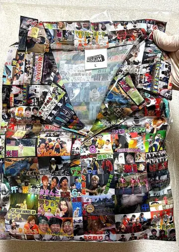 [ 새상품 ] 도카이 온에어 썸네일 올 패턴 셔츠 L 사이즈 [ 레어 ]