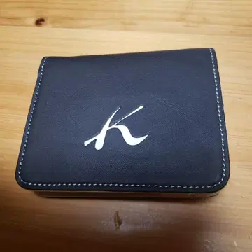 kitamura 이단 접이식 지갑 네이비