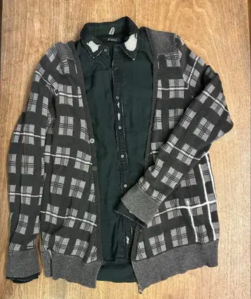 Johnbull 가디건 셔츠 세트 S