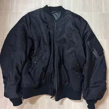 블랙 MA-1 플라이트 자켓