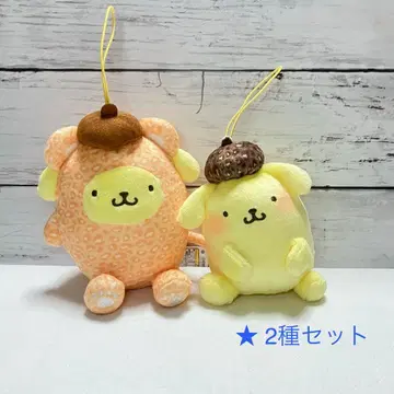 폼폼푸딩 레오파드 무늬 앉은 레오파드 뒤집어쓴 살짝 빅 마스코트 폼폼