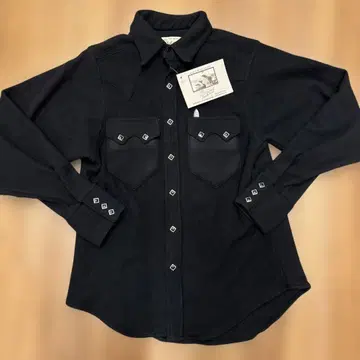 락마운트 블랙 웨스턴 셔츠 플리스지 15.5