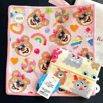 러브러리 손수건 & 티슈 파우치 세트 미사용 새상품 페이러 러브러리