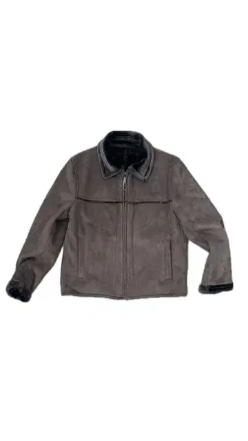 브라운 스웨이드 자켓