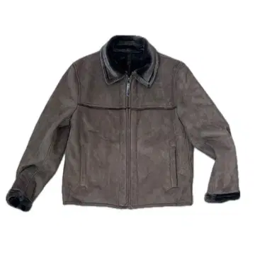 브라운 스웨이드 자켓