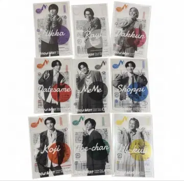 Snow Man 클리어 스티커 9인 세트 ON 투어 굿즈 스노우맨