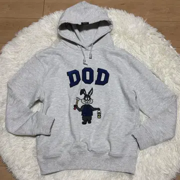 DOD 칼리지 후디 후드티 그레이 M 사이즈
