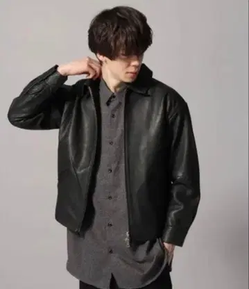 HARE 레더 드리즐러 자켓