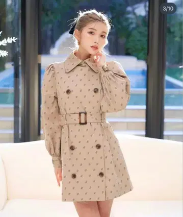 Darich 퍼프 슬리브 트렌치코트