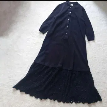 즉시 완판 론 헤르만 서멀 드레스 원피스 롱 레이스 블랙