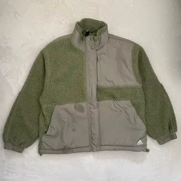 아디다스 보아 자켓 하이넥 루즈핏 올리브 카키 XL