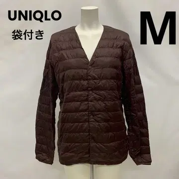UNIQLO 유니클로 울트라 라이트 다운 와인 노카라 M