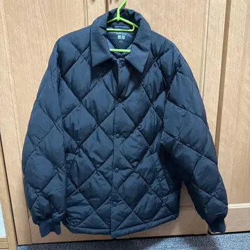 퍼프 테크 퀼팅 자켓 유니클로 블랙 M 사이즈