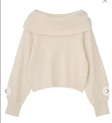 새상품 코코딜 라쿤 혼방 백리본 니트