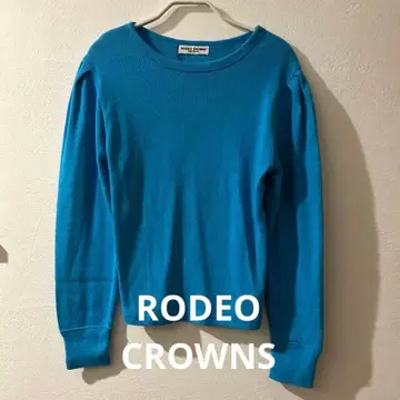 미사용 새상품 로데오 크라운즈 와이드 볼 파랑 긴팔 상의