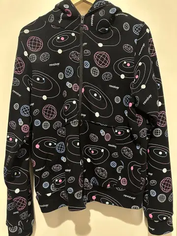 리볼버 우주 패턴 남성용 후드티 사이즈 42