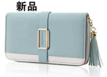 [새상품] 여성용 접이식 지갑 안티스키밍 민트 그린