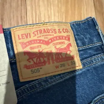 LEVI 505 스트레이트 데님 W28 L32