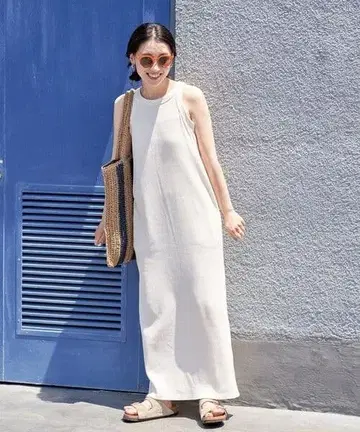 FREAK'S STORE 한정판 전개 여성 와플 원피스