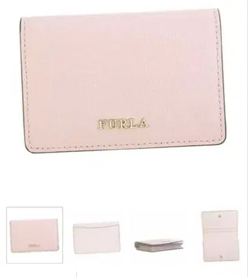 FURLA 핑크 투톤 명함지갑