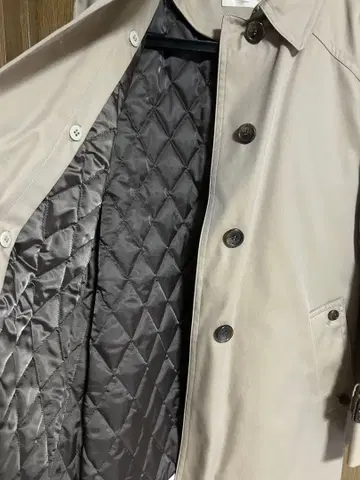 베이지 트렌치코트 벨트 포함