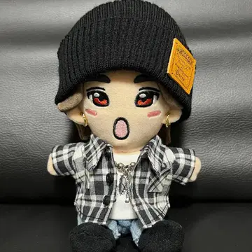 인형 옷 체크 셔츠 (블랙)