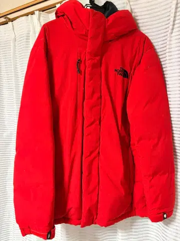 THE NORTH FACE 후드 부착 다운 자켓 XL/XXL 레드