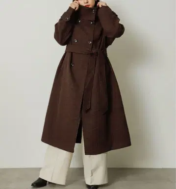 센스 오브 플레이스 바이 어반 리서치 스탠드 카라 롱 코트