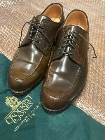 CROCKETT & JONES 브라운 드레스 신발 9 비즈니스 가죽